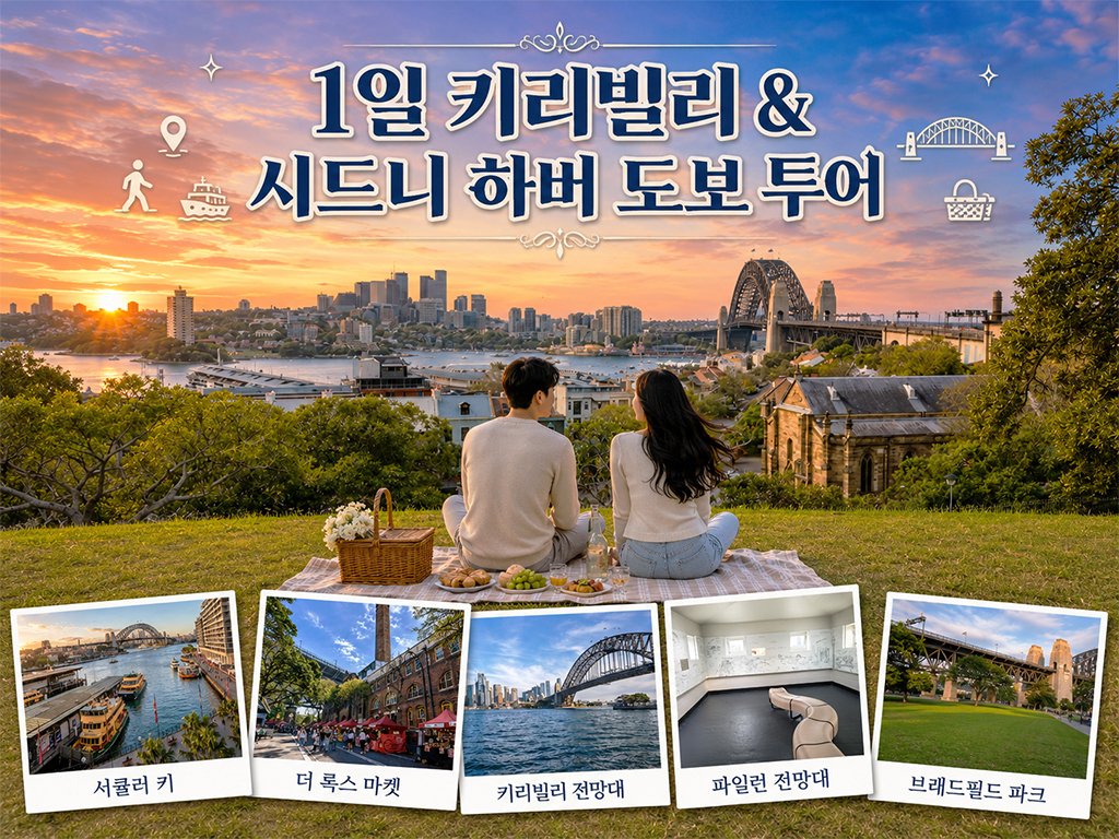 1일 키리빌리 & 시드니 하버 도보 투어