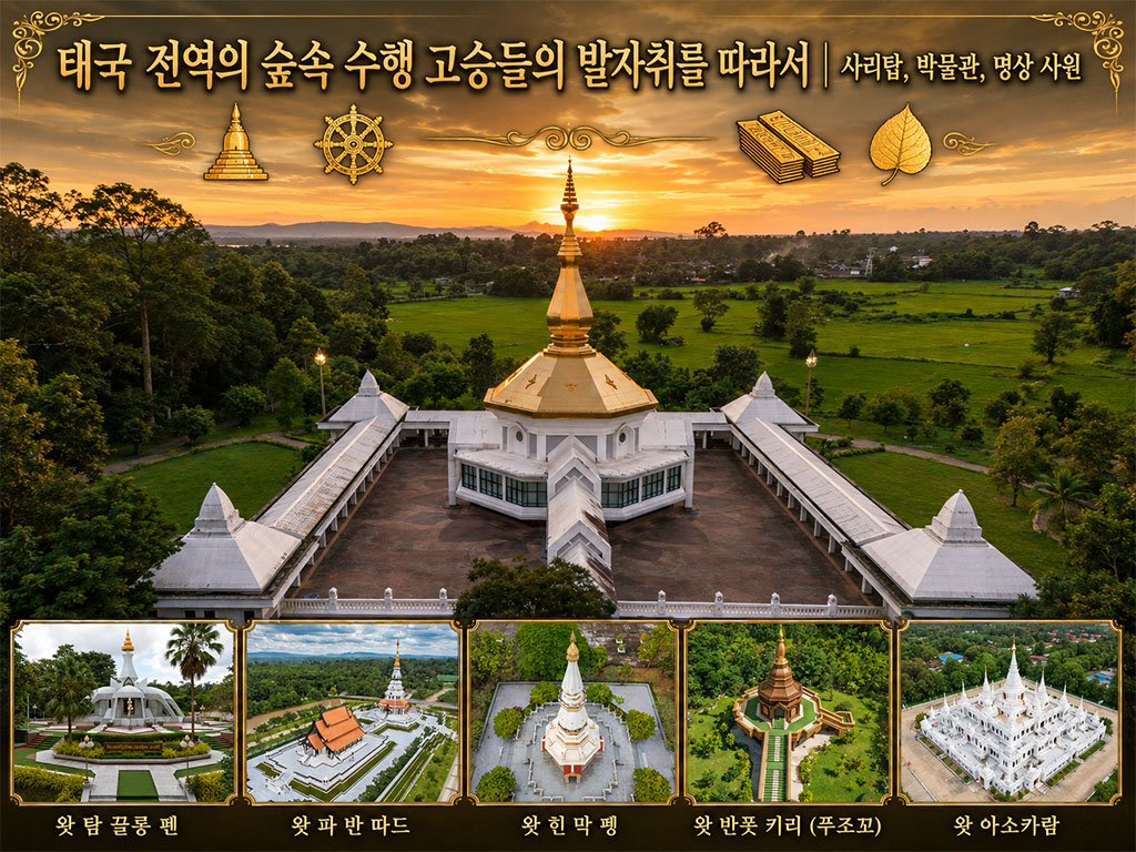 태국 전역의 숲속 수행 고승들의 발자취를 따라서
